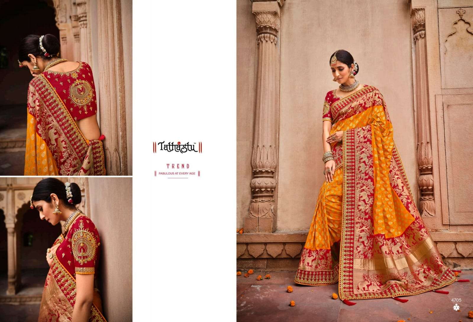 TATHASTU 4700 SERIES BY TATHASTU 4701 TO 4712 SERIES DESIGNER BEAUTIFUL NAVRATRI COLLECTION OCCASIONAL WEAR & PARTY WEAR SILK LEHENGAS AT WHOLESALE PRICE