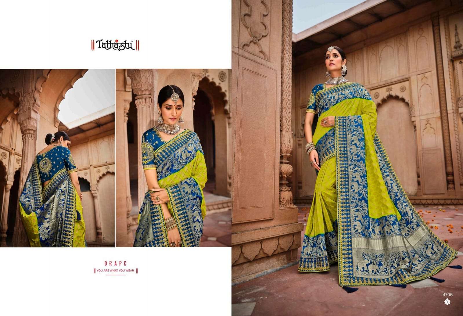 TATHASTU 4700 SERIES BY TATHASTU 4701 TO 4712 SERIES DESIGNER BEAUTIFUL NAVRATRI COLLECTION OCCASIONAL WEAR & PARTY WEAR SILK LEHENGAS AT WHOLESALE PRICE