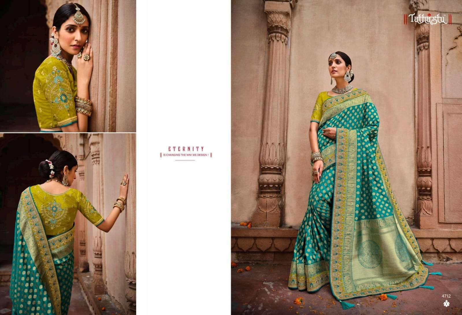 TATHASTU 4700 SERIES BY TATHASTU 4701 TO 4712 SERIES DESIGNER BEAUTIFUL NAVRATRI COLLECTION OCCASIONAL WEAR & PARTY WEAR SILK LEHENGAS AT WHOLESALE PRICE
