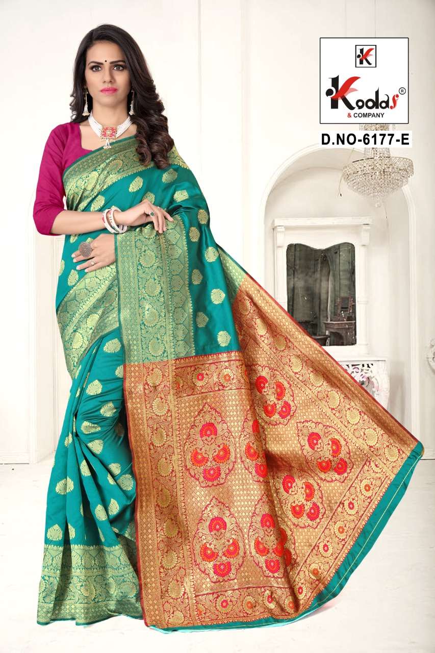 ATRANGI-6177 BY SITKA 6177-A TO 6177-F SERIES INDIAN TRADITIONAL WEAR COLLECTION BEAUTIFUL STYLISH FANCY COLORFUL PARTY WEAR & OCCASIONAL WEAR SILK SAREES AT WHOLESALE PRICE