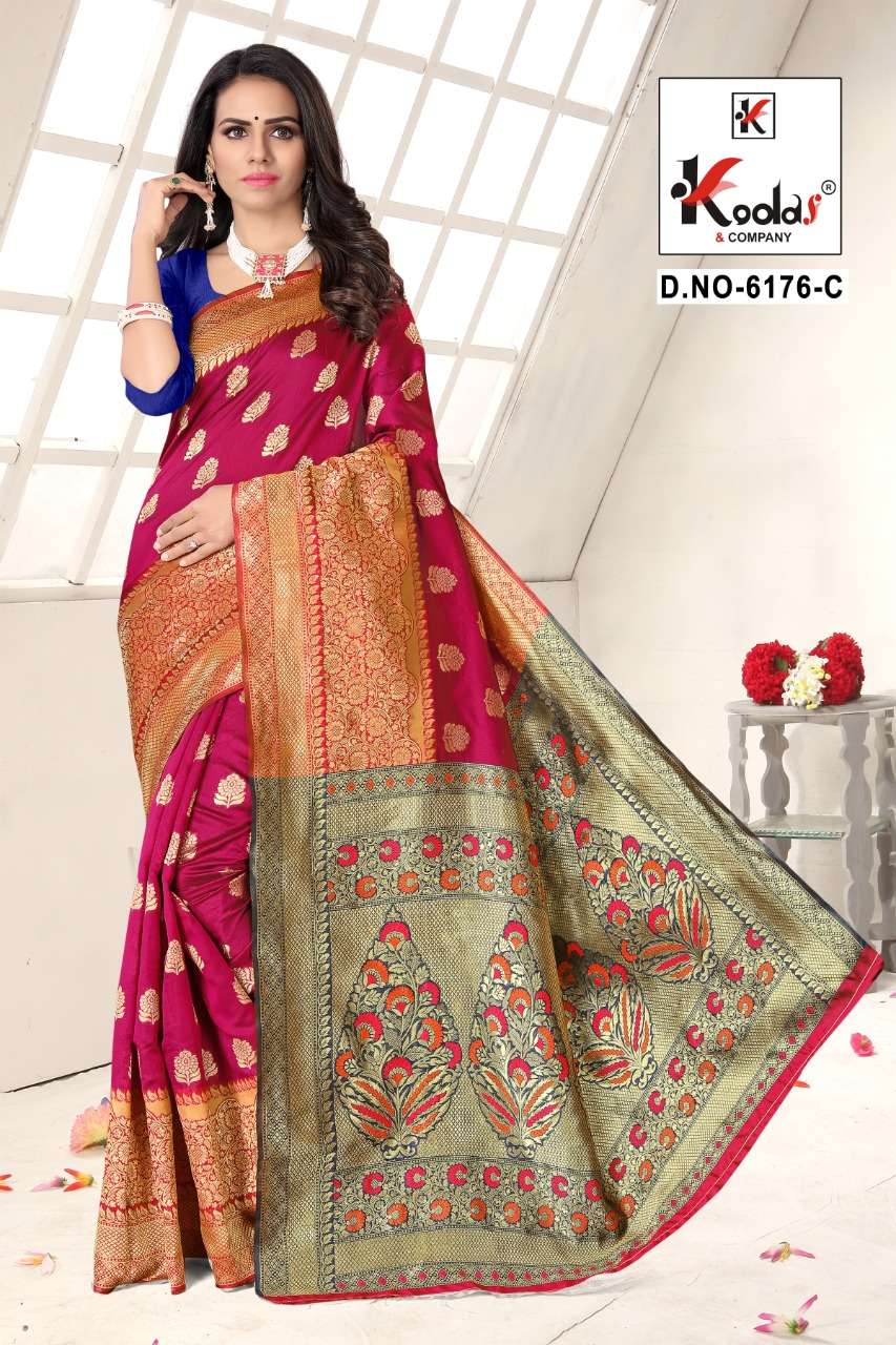ATRANGI-6176 BY SITKA 6176-A TO 6176-F SERIES INDIAN TRADITIONAL WEAR COLLECTION BEAUTIFUL STYLISH FANCY COLORFUL PARTY WEAR & OCCASIONAL WEAR SILK SAREES AT WHOLESALE PRICE