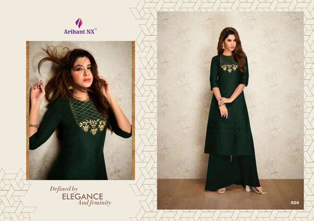 NAZZ NX BY ARIHANT NX BEAUTIFUL STYLISH FANCY COLORFUL CASUAL WEAR & ETHNIC WEAR & READY TO WEAR PURE VISCOSE SILK KURTIS AT WHOLESALE PRICE