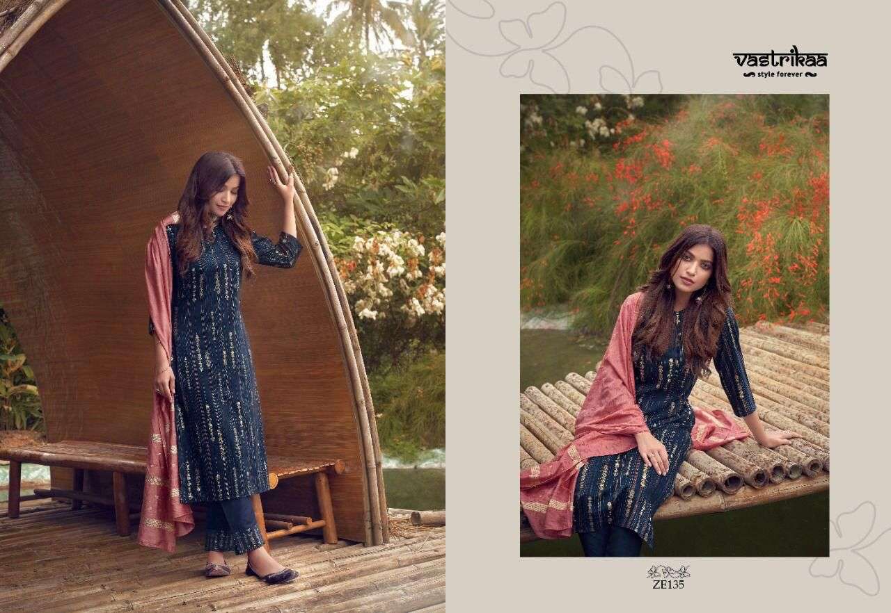 AMAIRA BY VASTRIKAA 133 TO 138 SERIES BEAUTIFUL SUITS COLORFUL STYLISH FANCY CASUAL WEAR & ETHNIC WEAR CHINNON SILK PRINT DRESSES AT WHOLESALE PRICE