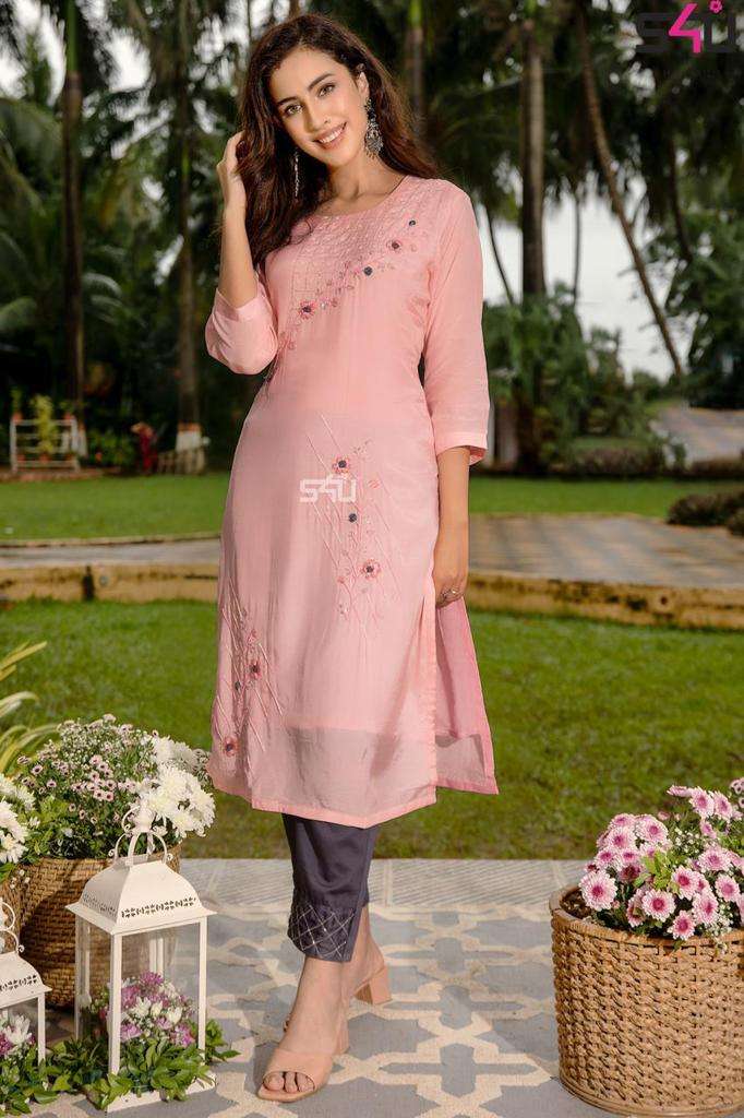 LIME LIGHT BY S4U FASHION 01 TO 07 SERIES DESIGNER STYLISH FANCY COLORFUL BEAUTIFUL PARTY WEAR & ETHNIC WEAR COLLECTION MUSLIN KURTIS WITH BOTTOM AT WHOLESALE PRICE
