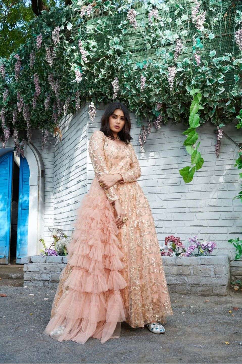 GOWN HIT DESIGN 8007 BY FASHID WHOLESALE BEAUTIFUL STYLISH FANCY COLORFUL CASUAL WEAR & ETHNIC WEAR & READY TO WEAR HEAVY NET GOWNS AT WHOLESALE PRICE