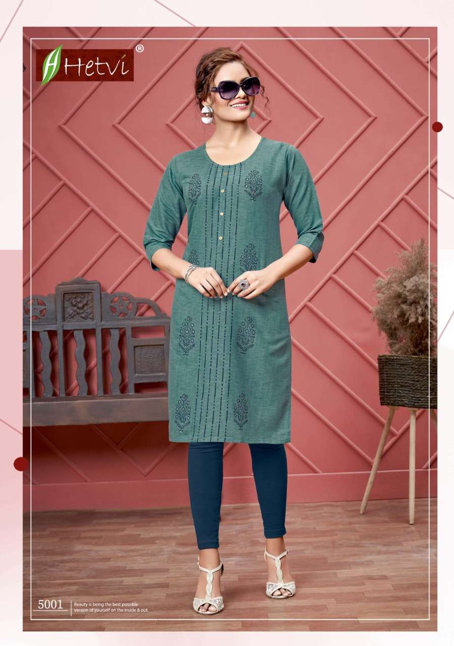 LEENA BY HETVI 5001 TO 5006 SERIES DESIGNER STYLISH FANCY COLORFUL BEAUTIFUL PARTY WEAR & ETHNIC WEAR COLLECTION RAYON PRINT KURTIS AT WHOLESALE PRICE