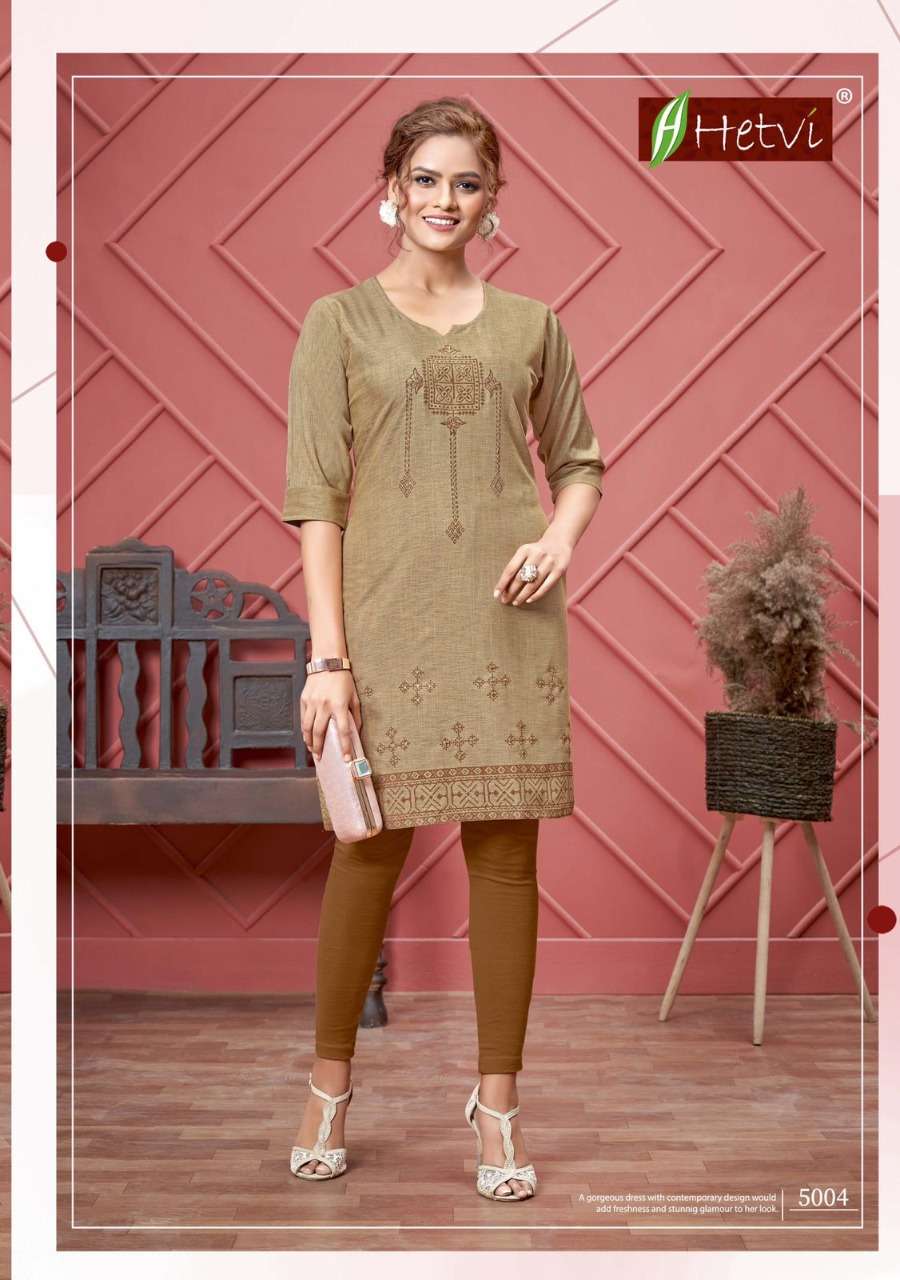 LEENA BY HETVI 5001 TO 5006 SERIES DESIGNER STYLISH FANCY COLORFUL BEAUTIFUL PARTY WEAR & ETHNIC WEAR COLLECTION RAYON PRINT KURTIS AT WHOLESALE PRICE