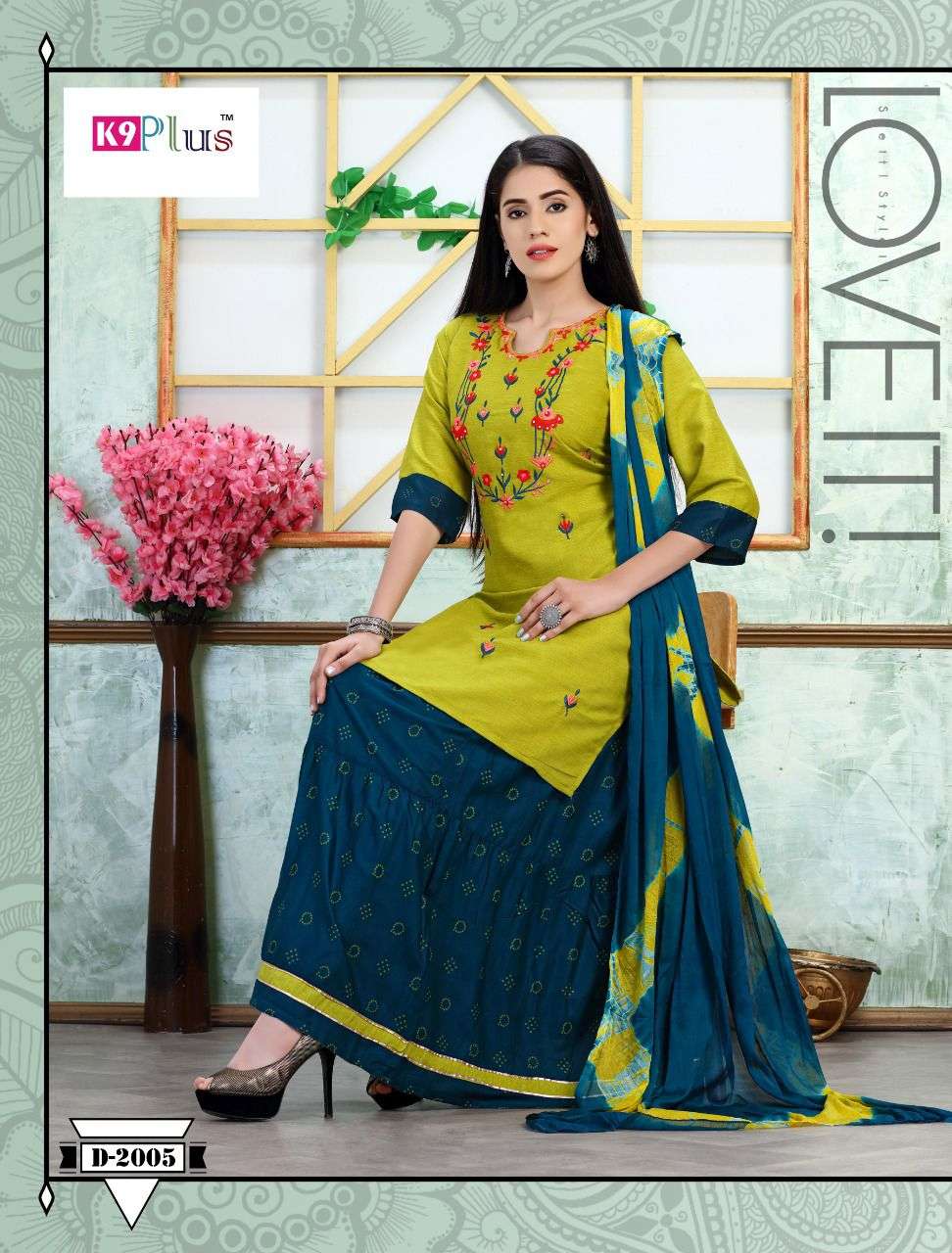 LILLY BY K9 PLUS 2001 TO 2008 SERIES BEAUTIFUL SUITS COLORFUL STYLISH FANCY CASUAL WEAR & ETHNIC WEAR HEAVY RAYON EMBROIDERED DRESSES AT WHOLESALE PRICE