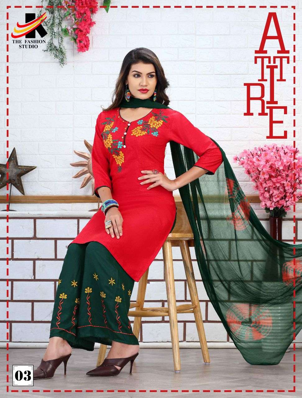 ROYAL QUEEN BY THE FASHION STUDIO 01 TO 08 SERIES BEAUTIFUL SUITS COLORFUL STYLISH FANCY CASUAL WEAR & ETHNIC WEAR HEAVY RAYON EMBROIDERED DRESSES AT WHOLESALE PRICE