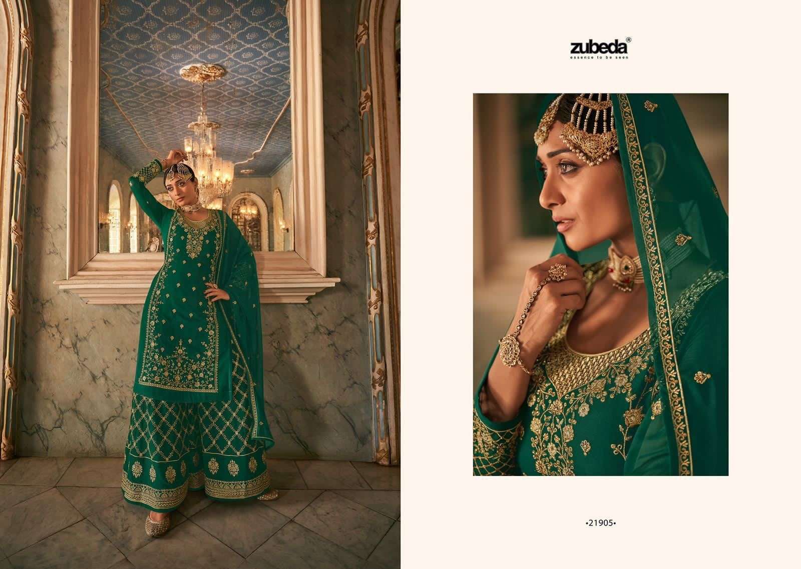 SAIYARA BY ZUBEDA 21901 TO 21906 SERIES BEAUTIFUL STYLISH SHARARA SUITS FANCY COLORFUL CASUAL WEAR & ETHNIC WEAR & READY TO WEAR GEORGETTE EMBROIDERED DRESSES AT WHOLESALE PRICE