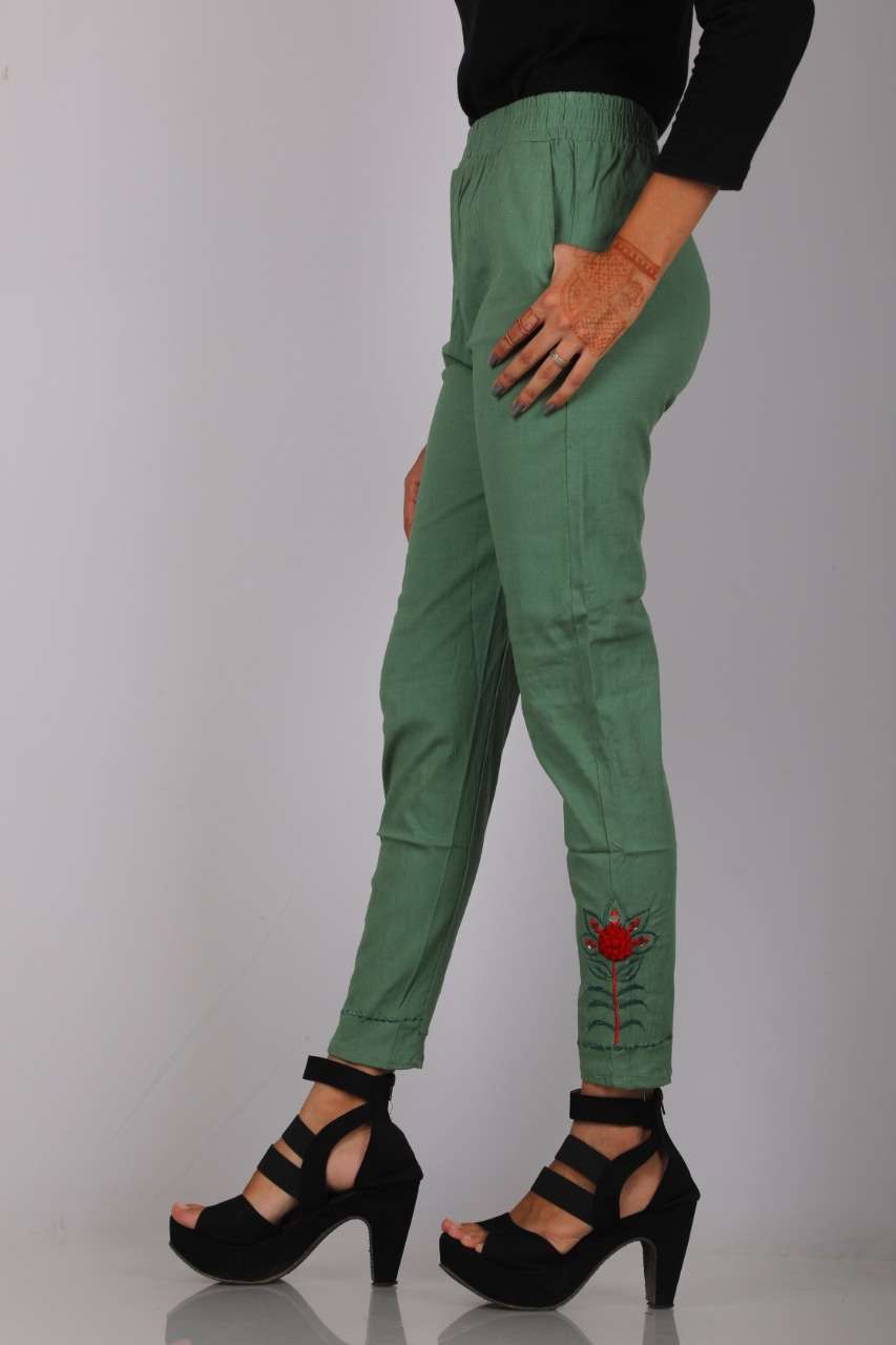 FANCY COTTON PANT BY KAAMIRI 01 TO 18 SERIES STYLISH FANCY BEAUTIFUL COLORFUL CASUAL WEAR & ETHNIC WEAR COTTON PANTS AT WHOLESALE PRICE