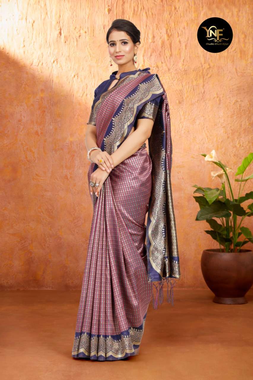 TULSI SILK BY YADU NANDAN FASHION 01 TO 06 SERIES DESIGNER WEDDING COLLECTION BEAUTIFUL STYLISH FANCY COLORFUL PARTY WEAR & OCCASIONAL WEAR ART SILK DRESSES AT WHOLESALE PRICE