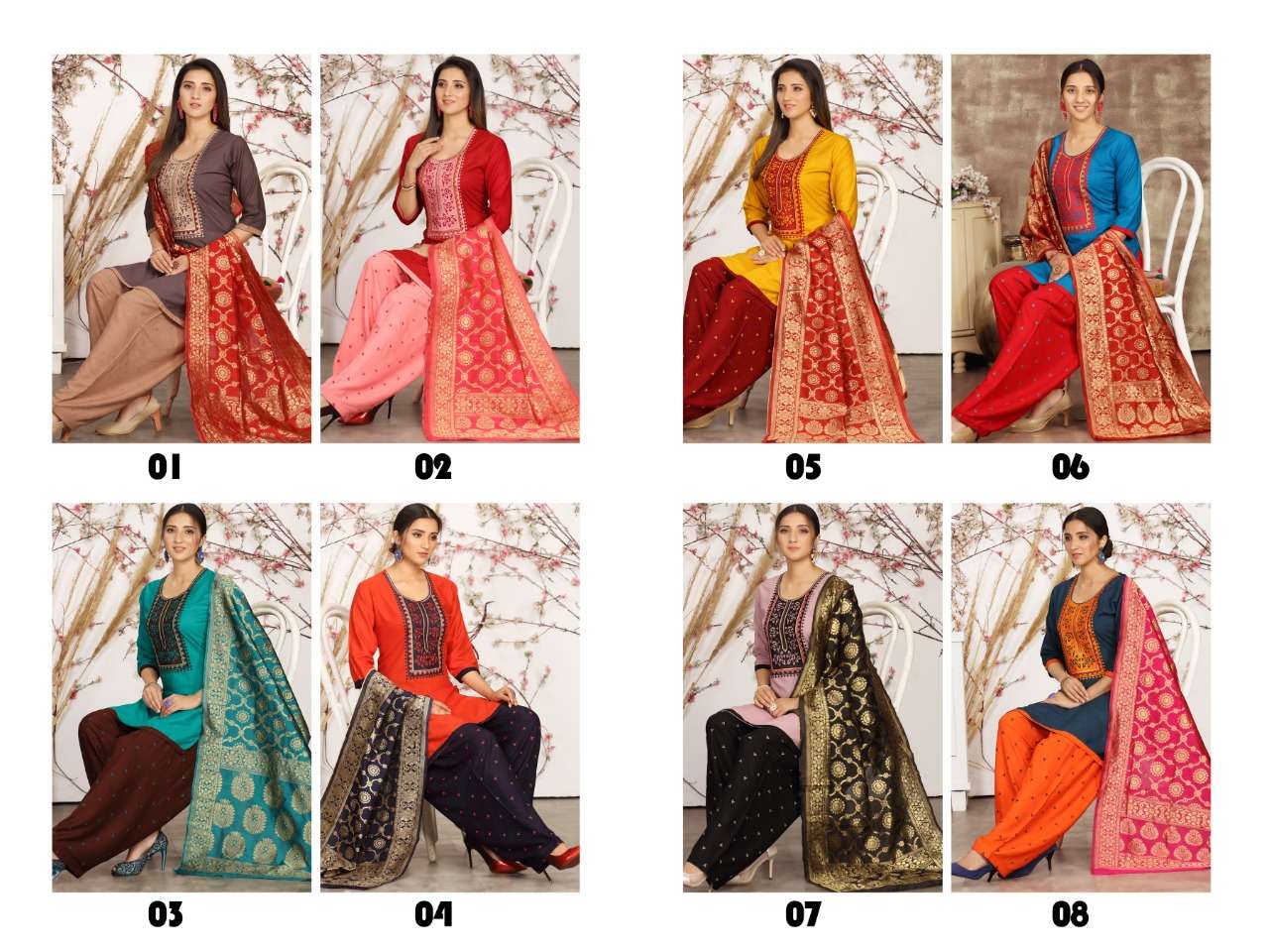 CHHALAANG BY MANJEERA 01 TO 08 SERIES BEAUTIFUL PATIYALA SUITS COLORFUL STYLISH FANCY CASUAL WEAR & ETHNIC WEAR RAYON DRESSES AT WHOLESALE PRICE