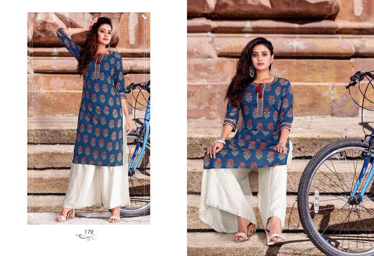 SUMMER BY RADHAK FASHION 165 TO 174 SERIES DESIGNER STYLISH FANCY COLORFUL BEAUTIFUL PARTY WEAR & ETHNIC WEAR COLLECTION COTTON PRINT KURTIS AT WHOLESALE PRICE