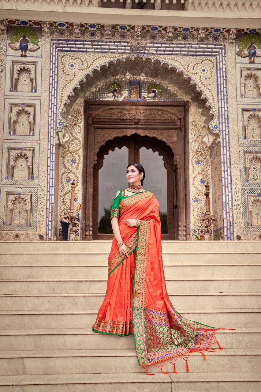 Amyra Silk By Rajyog 01 To 06 Series Indian Traditional Wear Collection Beautiful Stylish Fancy Colorful Party Wear & Occasional Wear Silk Sarees At Wholesale Price