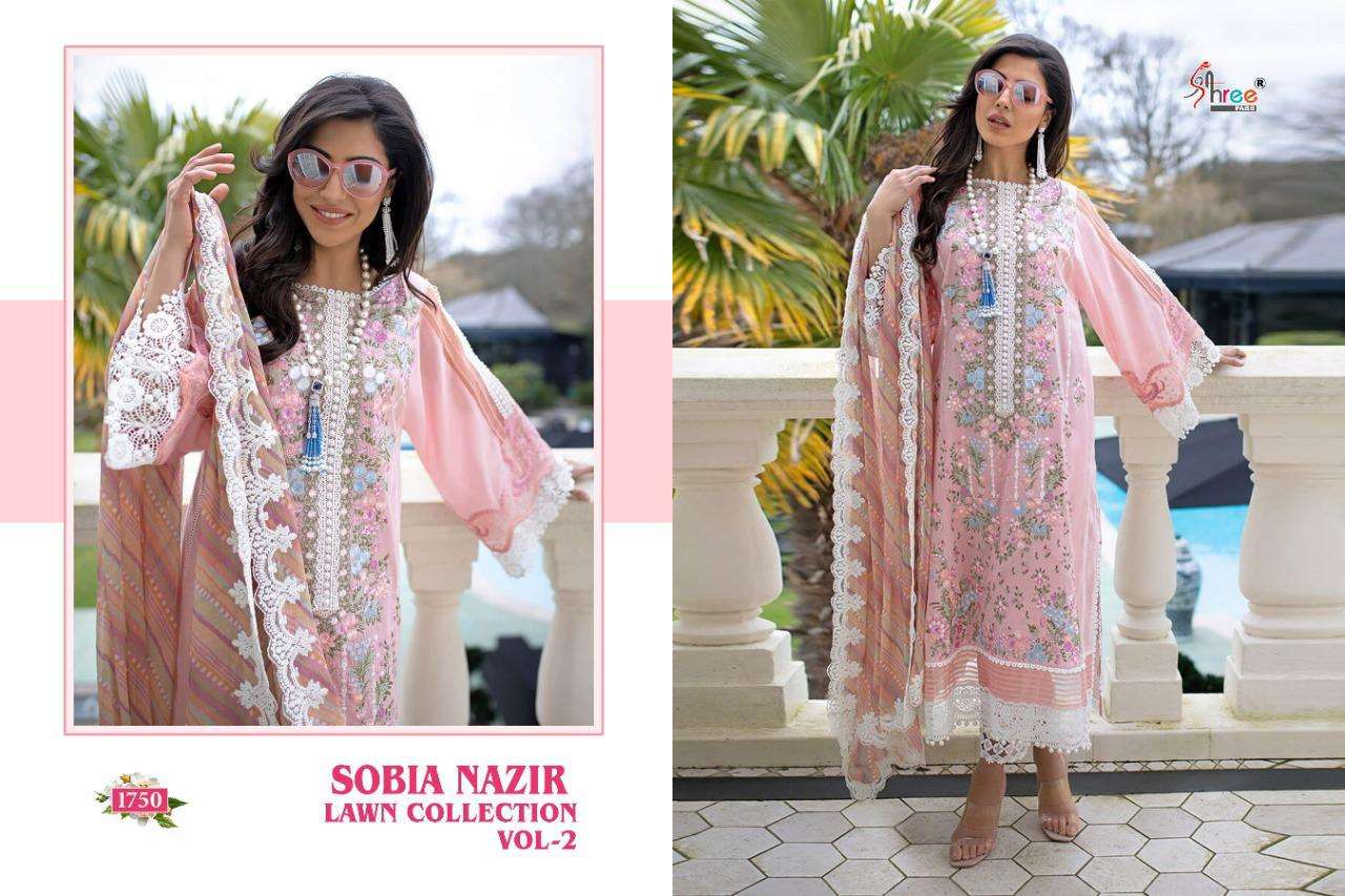 SOBIA NAZIR LAWN COLLECTION VOL-2 NX BY SHREE FABS PAKISTANI SUITS BEAUTIFUL FANCY COLORFUL STYLISH PARTY WEAR & OCCASIONAL WEAR PURE LAWN EMBROIDERED DRESSES AT WHOLESALE PRICE
