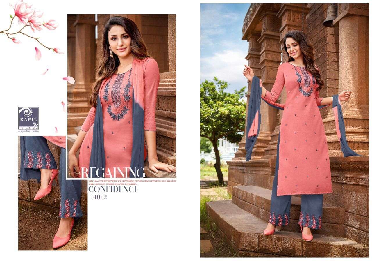 BOOSTER BY KAPIL TRENDZ 14001 TO 14012 SERIES BEAUTIFUL SUITS COLORFUL STYLISH FANCY CASUAL WEAR & ETHNIC WEAR COTTON WITH WORK DRESSES AT WHOLESALE PRICE