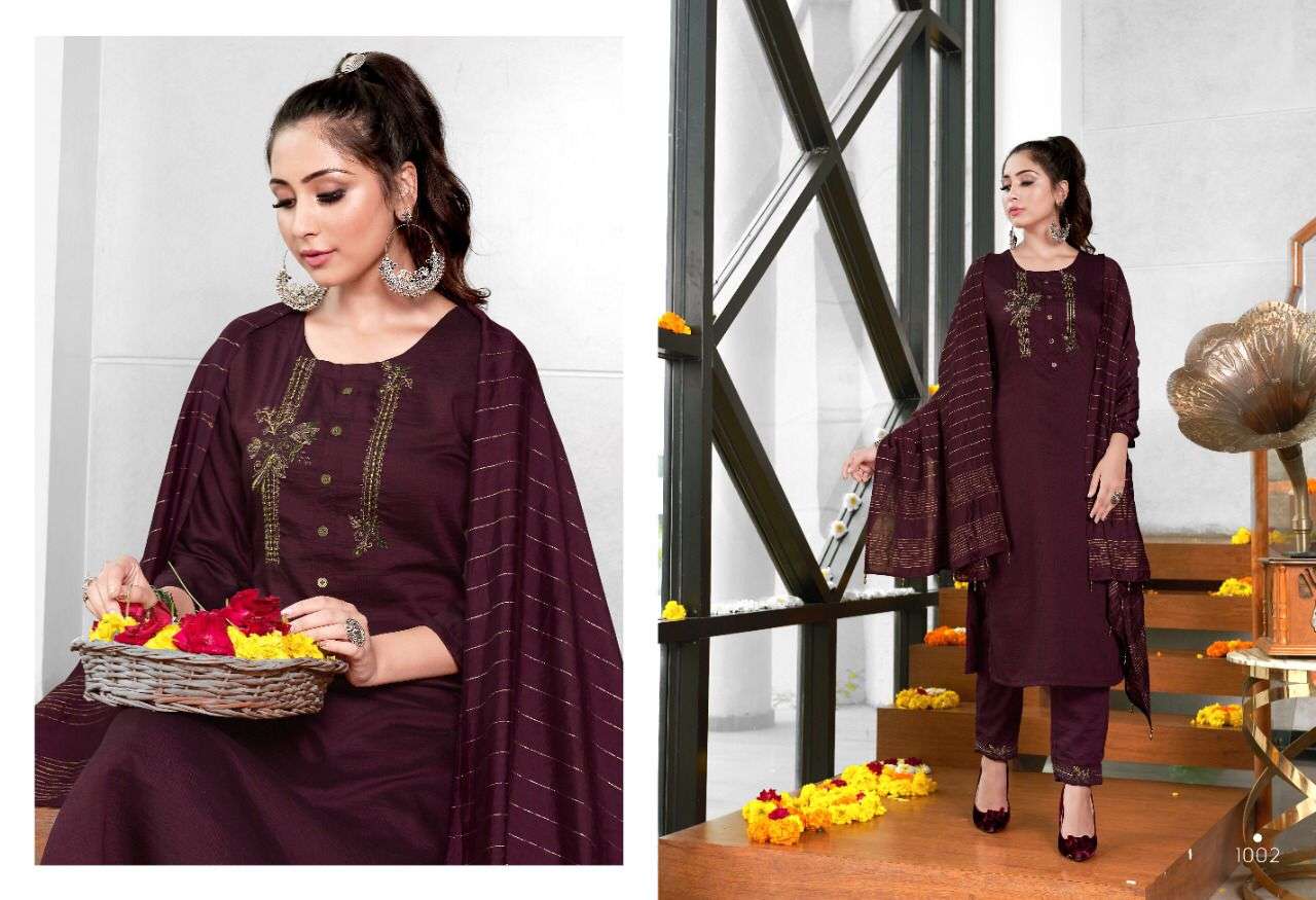 TOKYO BY SWEETY FASHION 1001 TO 1006 SERIES BEAUTIFUL SUITS COLORFUL STYLISH FANCY CASUAL WEAR & ETHNIC WEAR SILK DRESSES AT WHOLESALE PRICE