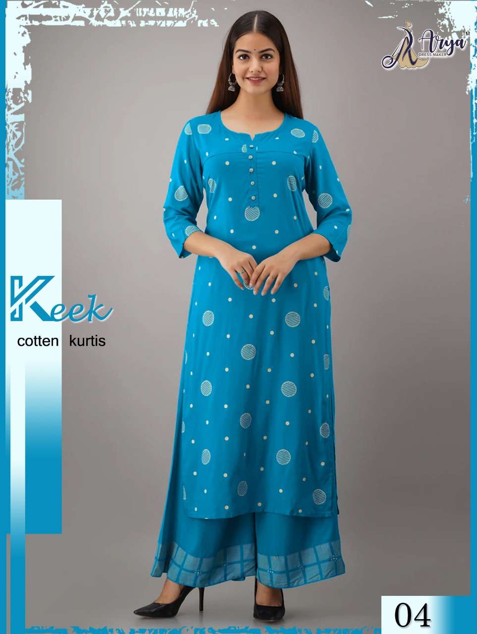 KEEK BY ARYA DRESS MAKER 01 TO 06 SERIES DESIGNER STYLISH FANCY COLORFUL BEAUTIFUL PARTY WEAR & ETHNIC WEAR COLLECTION RAYON COTTON KURTIS WITH BOTTOM AT WHOLESALE PRICE