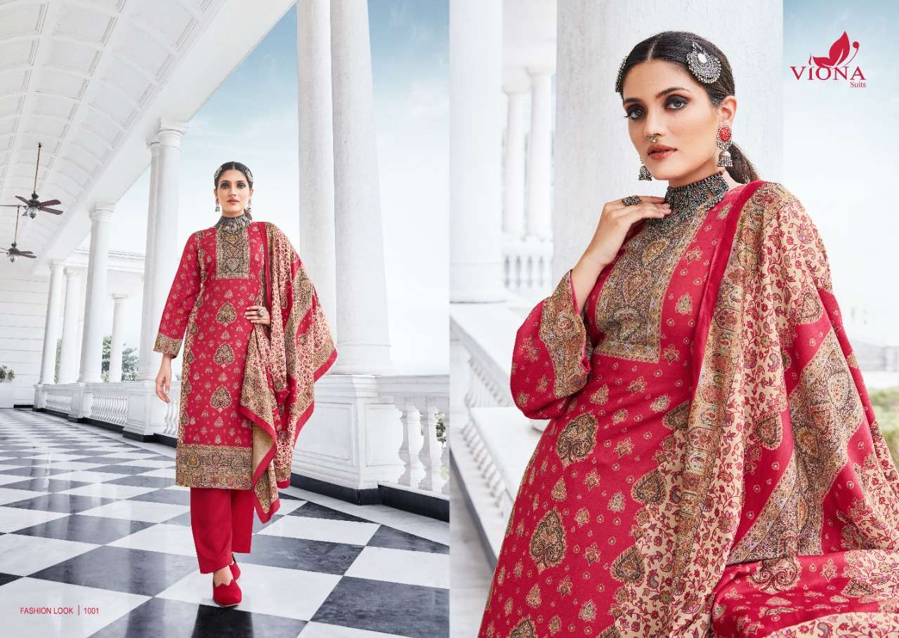 AZMI BY VIONA SUITS 1001 TO 1008 SERIES BEAUTIFUL SUITS COLORFUL STYLISH FANCY CASUAL WEAR & ETHNIC WEAR HEAVY PASHMINA DIGITAL PRINT DRESSES AT WHOLESALE PRICE