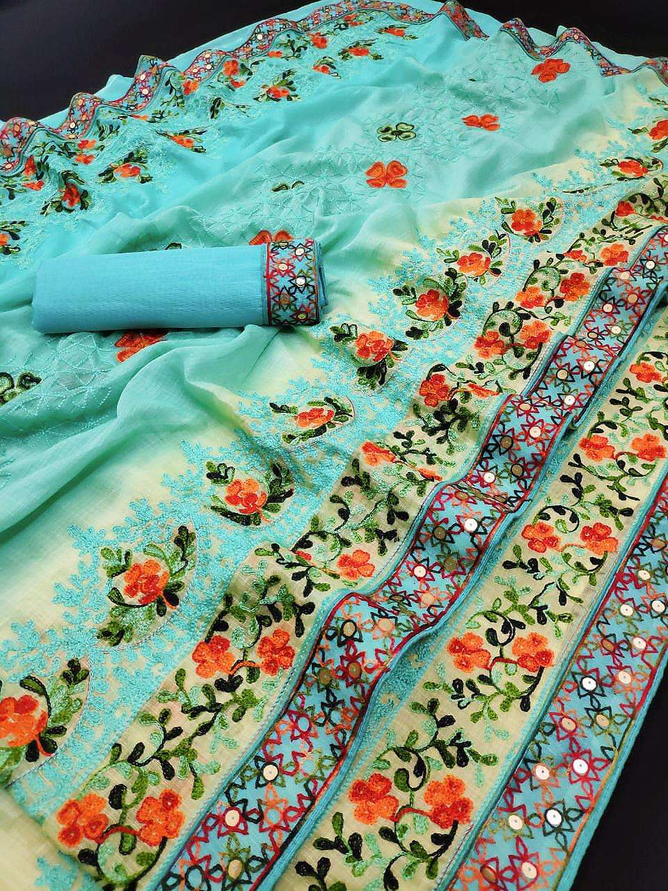 RAJWADI SAREES BY FASHID WHOLESALE 01 TO 04 SERIES SF INDIAN TRADITIONAL WEAR COLLECTION BEAUTIFUL STYLISH FANCY COLORFUL PARTY WEAR & OCCASIONAL WEAR CHIFFON SAREES AT WHOLESALE PRICE