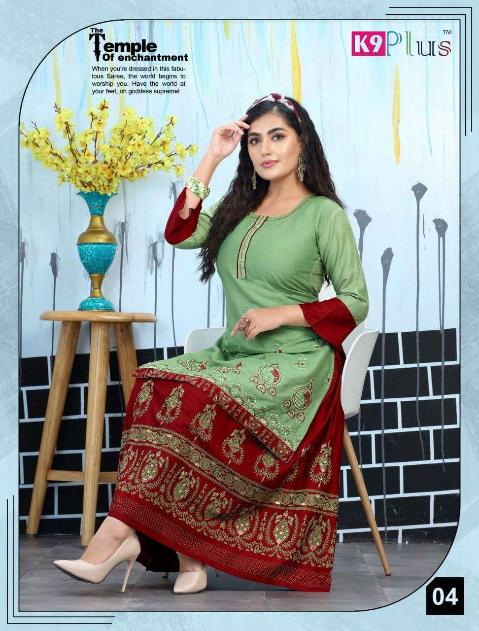 ANOKHEE BY K9 PLUS 01 TO 08 SERIES DESIGNER STYLISH FANCY COLORFUL BEAUTIFUL PARTY WEAR & ETHNIC WEAR COLLECTION RAYON EMBROIDERY KURTIS WITH BOTTOM AT WHOLESALE PRICE