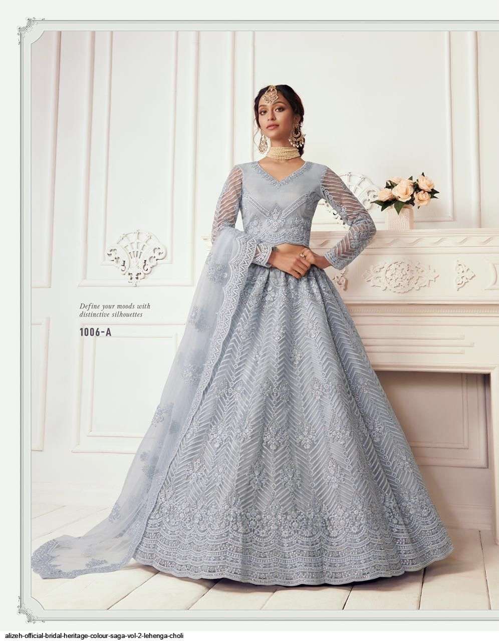 Bridal Heritage Colours Saga Vol-2 By Alizeh Beautiful Colorful Fancy Wedding Collection Occasional Wear & Party Wear Net Lehengas At Wholesale Price