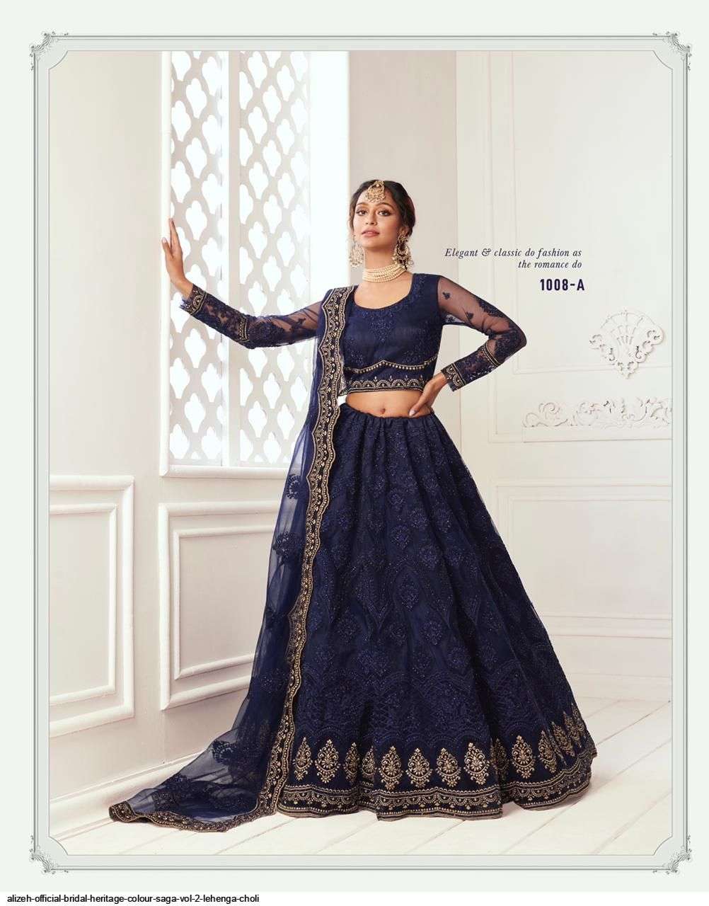 Bridal Heritage Colours Saga Vol-2 By Alizeh Beautiful Colorful Fancy Wedding Collection Occasional Wear & Party Wear Net Lehengas At Wholesale Price