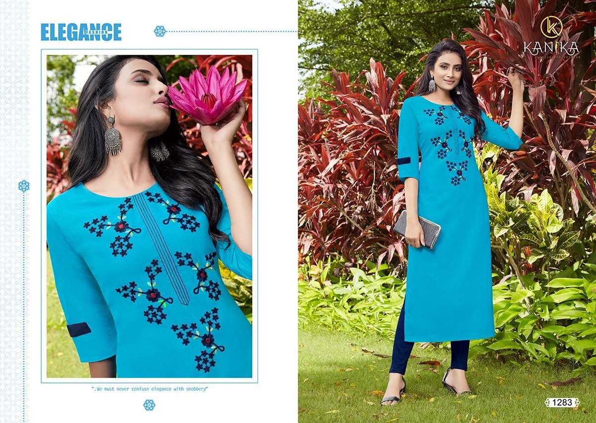 ADITI VOL-10 BY KANIKA 1283 TO 1292 SERIES DESIGNER STYLISH FANCY COLORFUL BEAUTIFUL PARTY WEAR & ETHNIC WEAR COLLECTION RUBY SILK EMBROIDERED KURTIS AT WHOLESALE PRICE