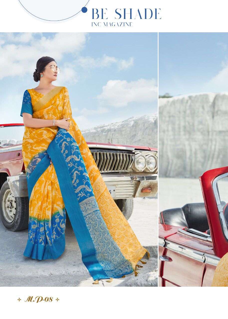 MAYURA PATTU BY MYRA 01 TO 09 SERIES INDIAN TRADITIONAL WEAR COLLECTION BEAUTIFUL STYLISH FANCY COLORFUL PARTY WEAR & OCCASIONAL WEAR ORGANZA KHADI SILK SAREES AT WHOLESALE PRICE
