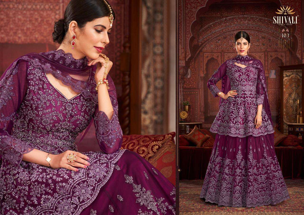 URVASHI BY SHIVALI 101 TO 106 SERIES BEAUTIFUL SUITS COLORFUL STYLISH FANCY CASUAL WEAR & ETHNIC WEAR FANCY DRESSES AT WHOLESALE PRICE