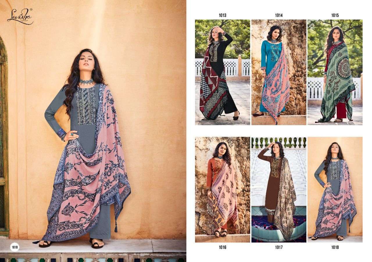 ZAYRA BY LEVISHA 1013 TO 1018 SERIES BEAUTIFUL SUITS COLORFUL STYLISH FANCY CASUAL WEAR & ETHNIC WEAR PURE JAM COTTON DRESSES AT WHOLESALE PRICE