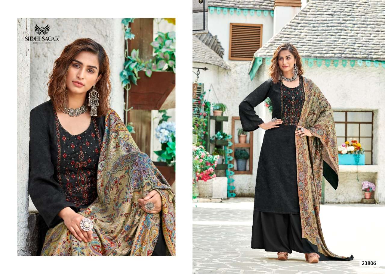 ZAINAB BY SIDDHI SAGAR 23801 TO 23808 SERIES BEAUTIFUL SUITS COLORFUL STYLISH FANCY CASUAL WEAR & ETHNIC WEAR PASHMINA PRINT DRESSES AT WHOLESALE PRICE