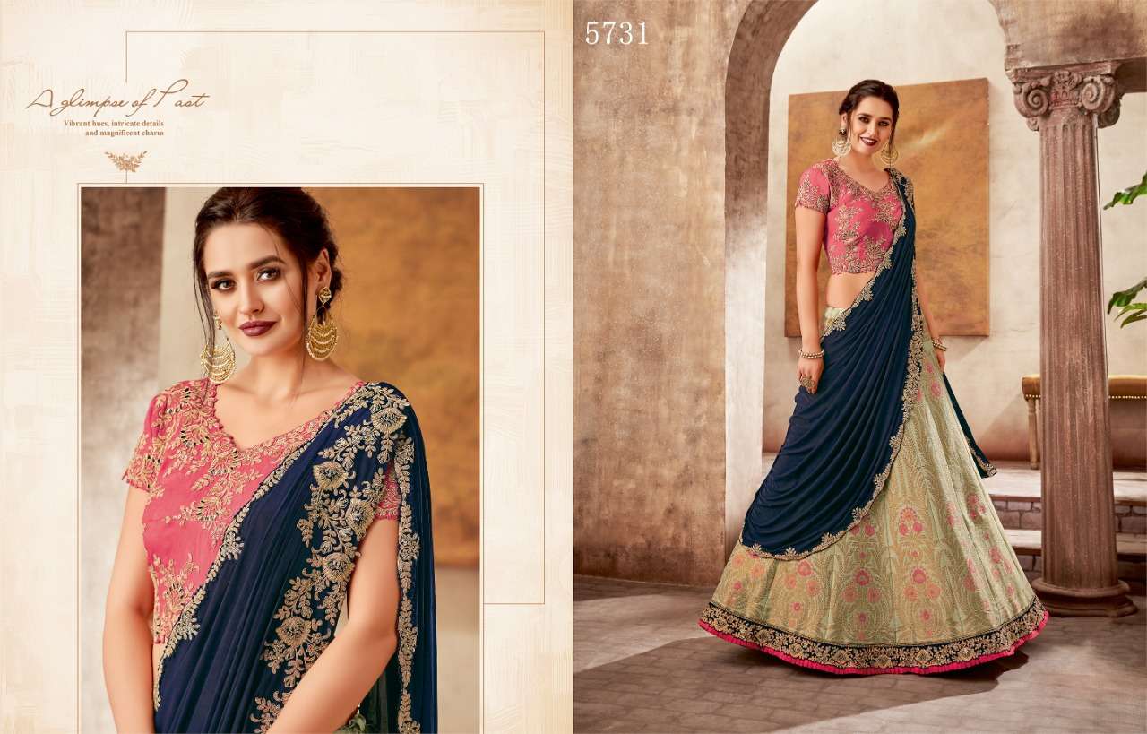 AMIRAH BY MOHMANTHAN 5724 TO 5738 SERIES DESIGNER BEAUTIFUL NAVRATRI COLLECTION OCCASIONAL WEAR & PARTY WEAR FANCY LEHENGAS AT WHOLESALE PRICE