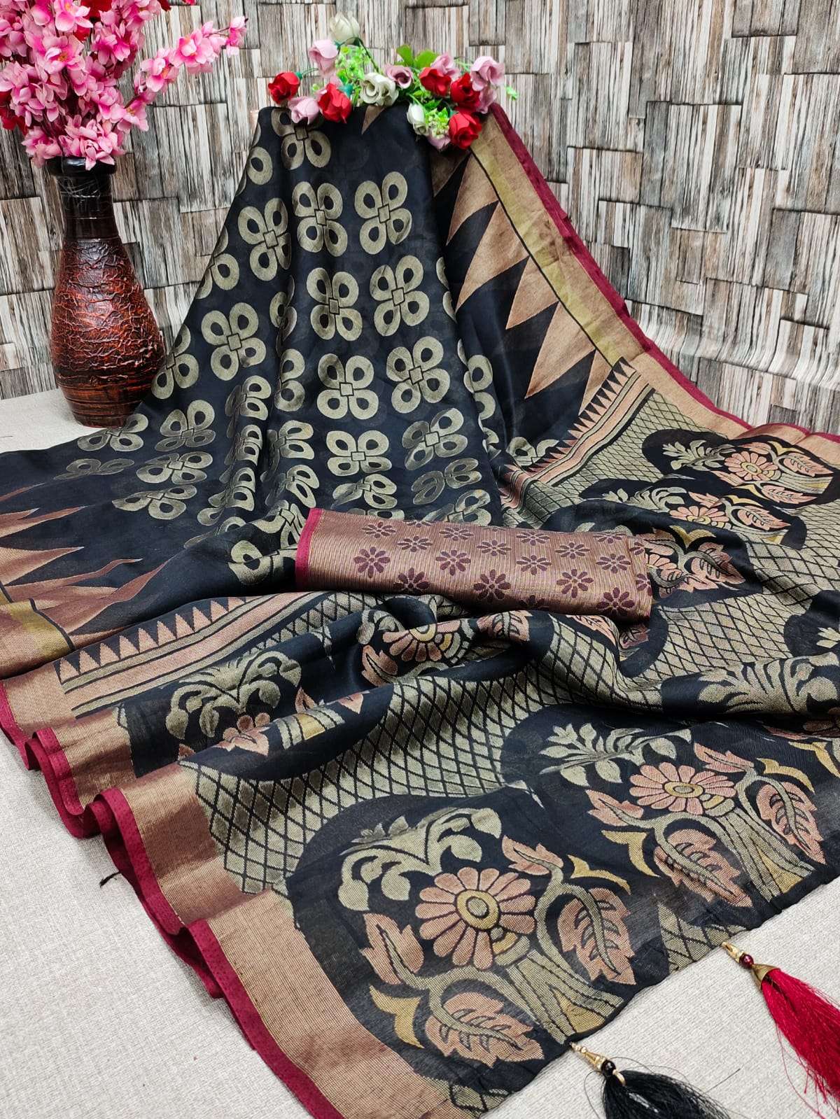 MYRA VOL-2 BY MYRA 201 TO 205 SERIES INDIAN TRADITIONAL WEAR COLLECTION BEAUTIFUL STYLISH FANCY COLORFUL PARTY WEAR & OCCASIONAL WEAR BRASSO SILK SAREES AT WHOLESALE PRICE