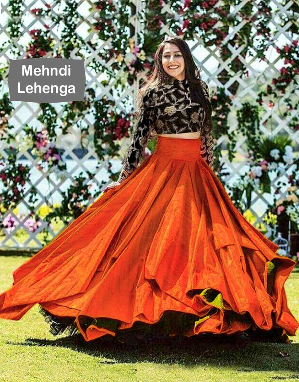 MEHNDI LEHENGA BY FASHID WHOLESALE 01 TO 06 SERIES INDIAN TRADITIONAL BEAUTIFUL STYLISH DESIGNER BANARASI SILK JACQUARD EMBROIDERED PARTY WEAR BANGALORI SILK LEHENGAS AT WHOLESALE PRICE