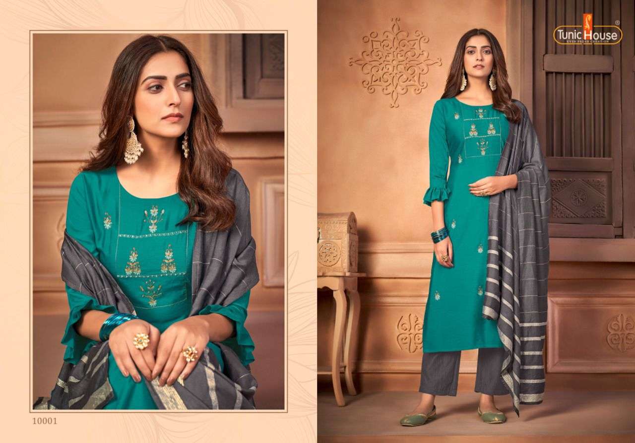 UTSAV BY TUNIC HOUSE 10001 TO 10004 SERIES BEAUTIFUL SUITS COLORFUL STYLISH FANCY CASUAL WEAR & ETHNIC WEAR PREMIUM SILK DRESSES AT WHOLESALE PRICE