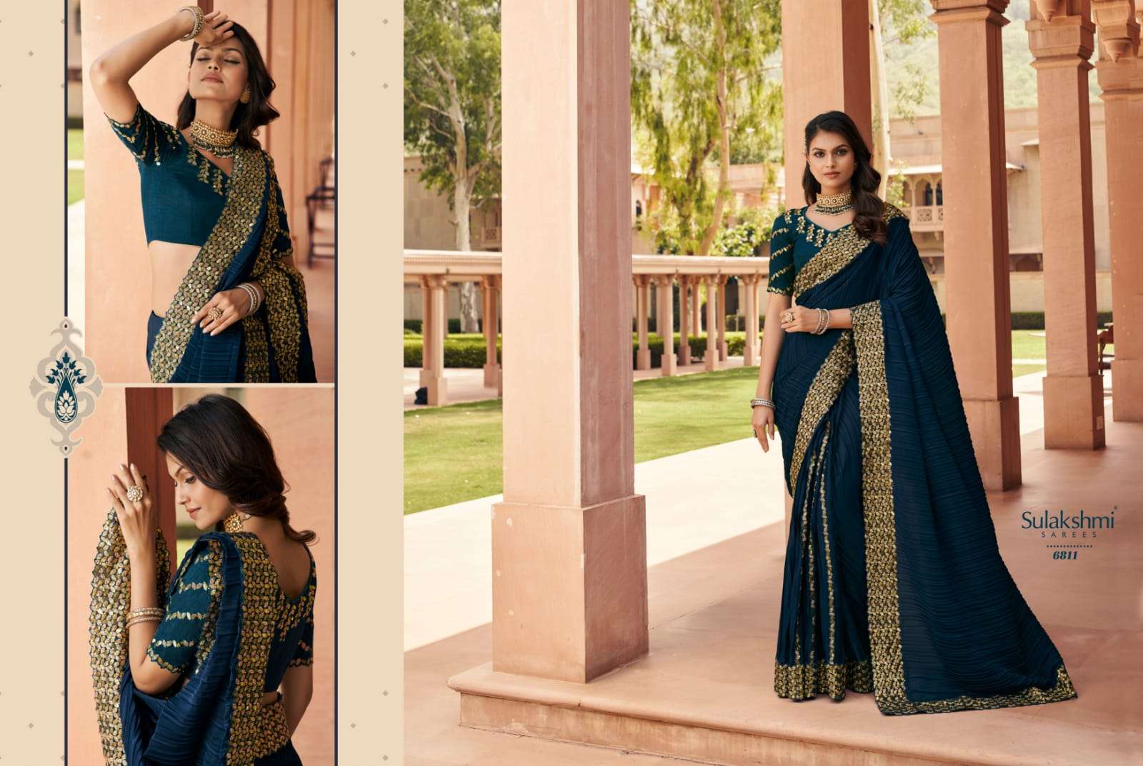 Suvarna By Sulakshmi 6801 To 6812 Series Indian Traditional Wear Collection Beautiful Stylish Fancy Colorful Party Wear & Occasional Wear Fancy Sarees At Wholesale Price