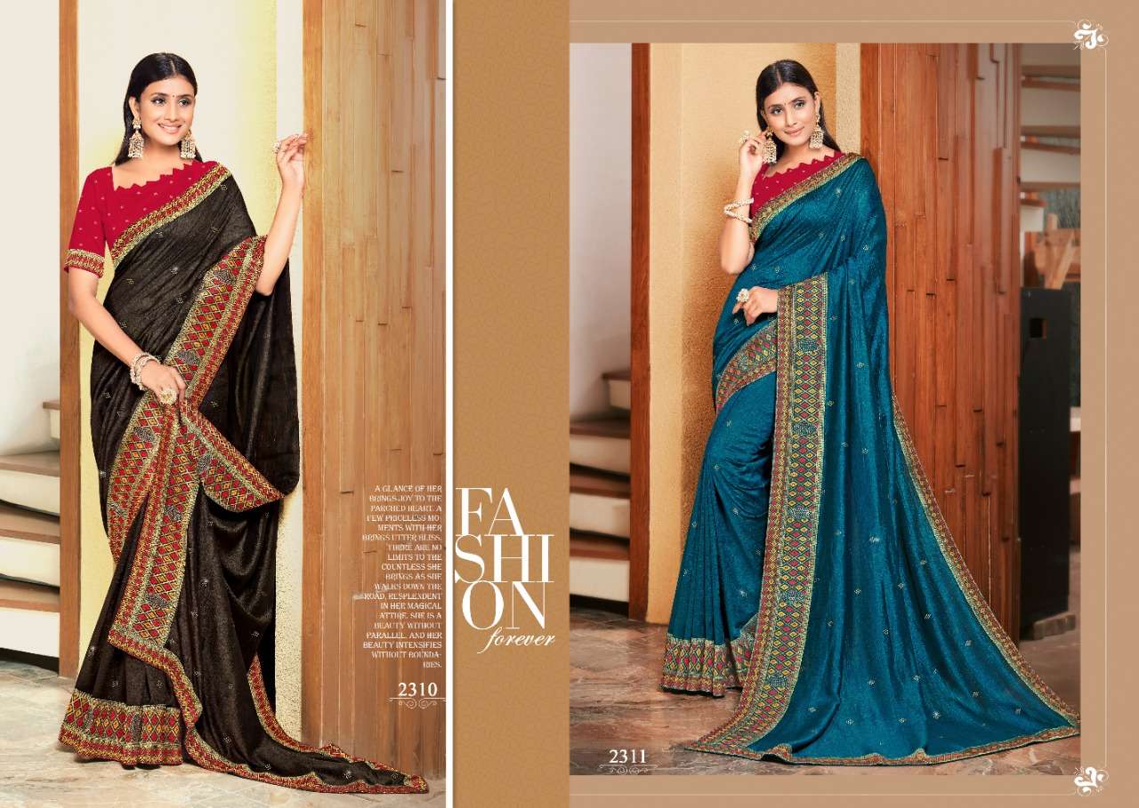 EXOTICA BY SANGEETA 2304 TO 2312 SERIES INDIAN TRADITIONAL WEAR COLLECTION BEAUTIFUL STYLISH FANCY COLORFUL PARTY WEAR & OCCASIONAL WEAR SATIN GEORGETTE SAREES AT WHOLESALE PRICE