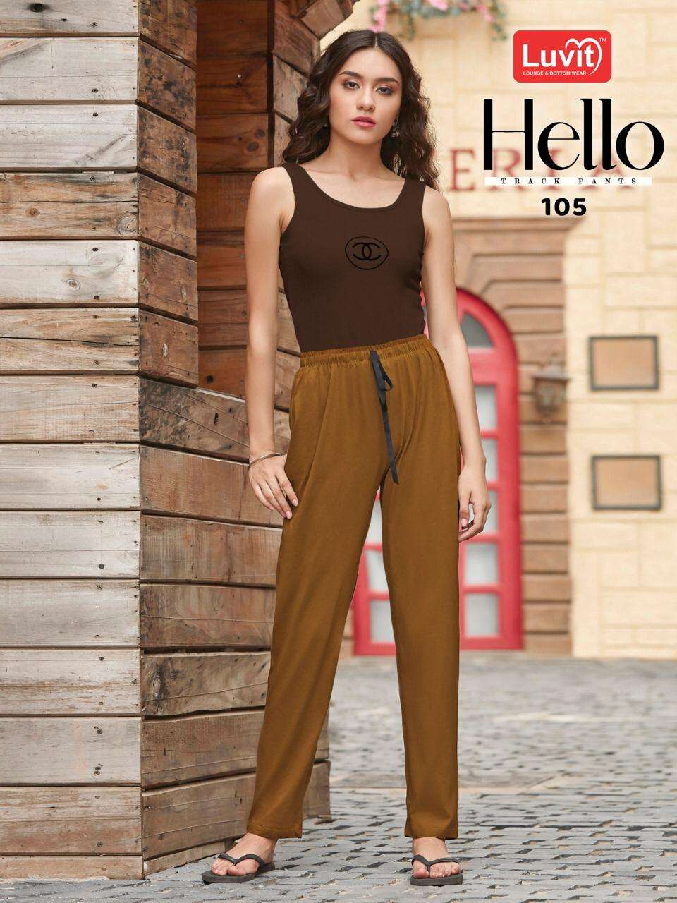 HELLO BY LUVIT 101 TO 110 SERIES BEAUTIFUL STYLISH FANCY COLORFUL CASUAL WEAR & ETHNIC WEAR & READY TO WEAR PURE SINKER PANTS AT WHOLESALE PRICE