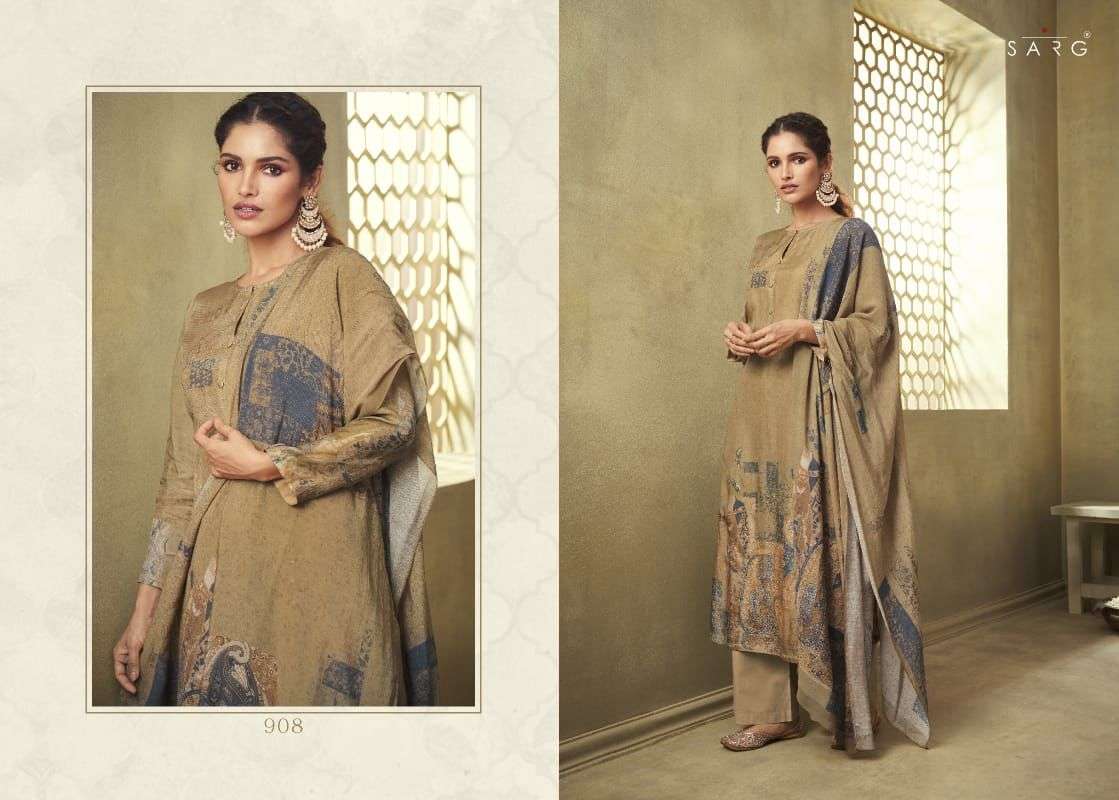 SHIKARA BY SARG BEAUTIFUL SUITS COLORFUL STYLISH FANCY CASUAL WEAR & ETHNIC WEAR SILK DIGITAL PRINT DRESSES AT WHOLESALE PRICE