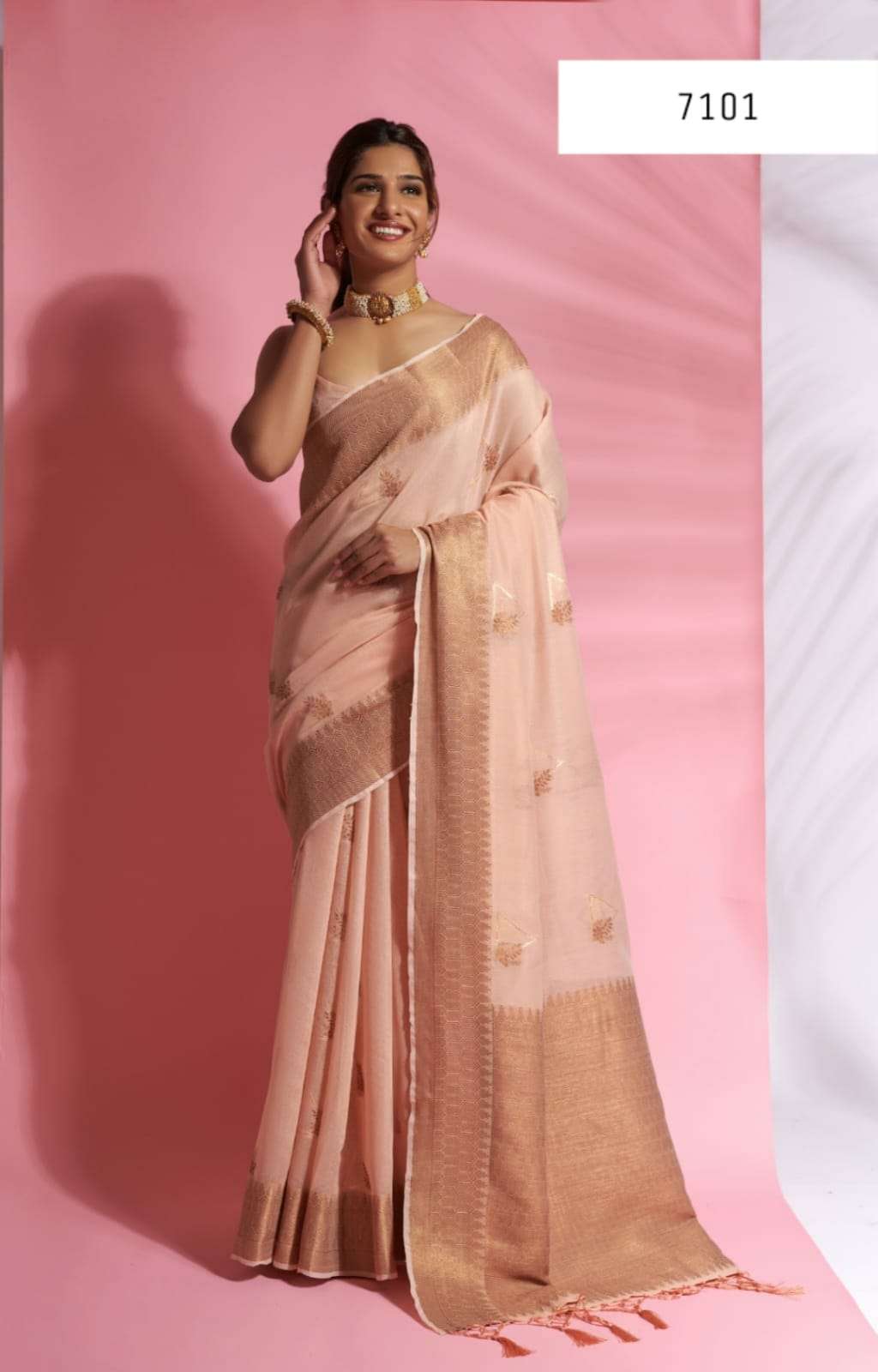 Aarna Silk By Rajyog 7101 To 7106 Series Indian Traditional Wear Collection Beautiful Stylish Fancy Colorful Party Wear & Occasional Wear Soft Cotton Sarees At Wholesale Price