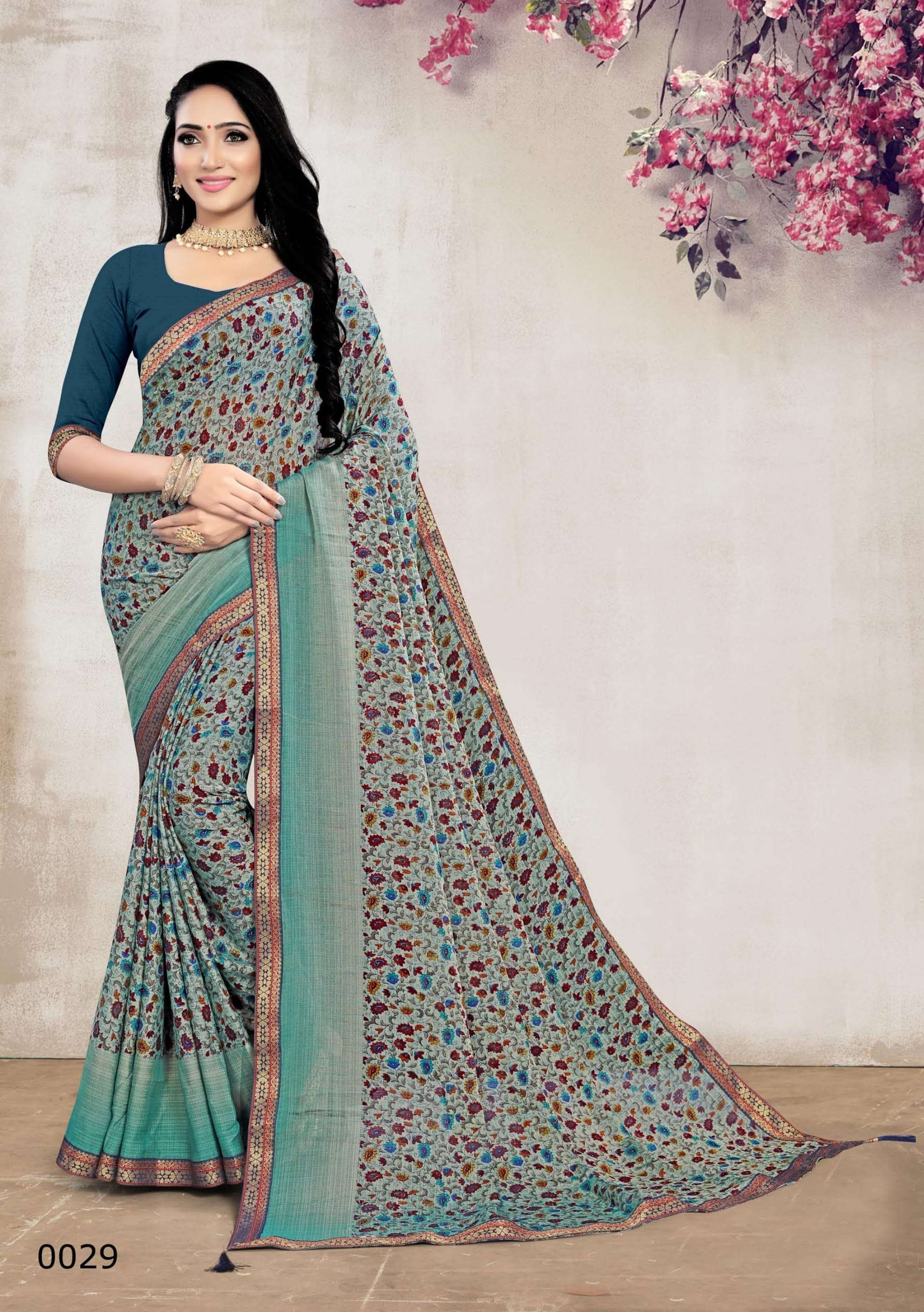 KALPANA BY BARGAD INDIAN TRADITIONAL WEAR COLLECTION BEAUTIFUL STYLISH FANCY COLORFUL PARTY WEAR & OCCASIONAL WEAR CHIFFON PRINT SAREES AT WHOLESALE PRICE