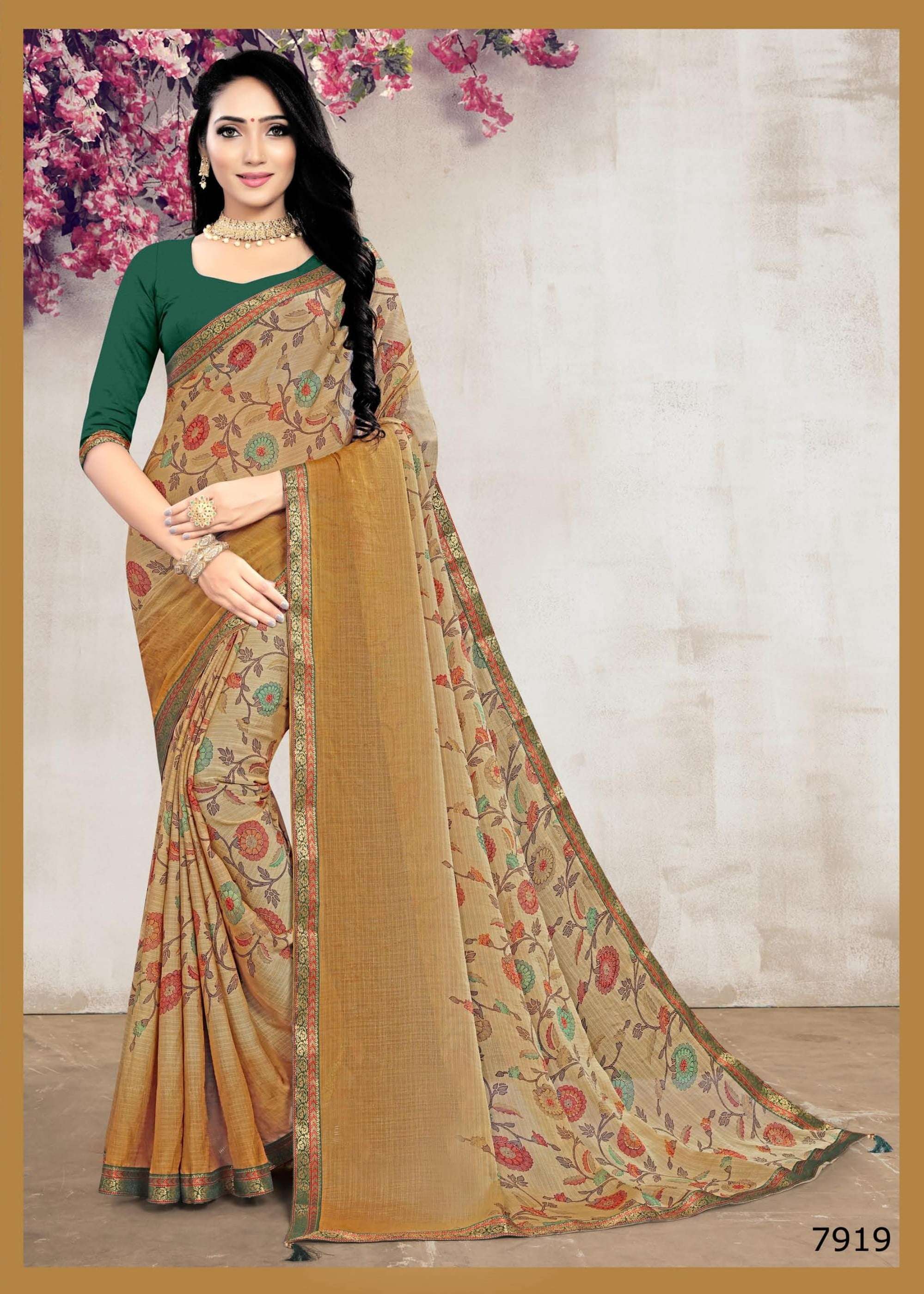 KALPANA BY BARGAD INDIAN TRADITIONAL WEAR COLLECTION BEAUTIFUL STYLISH FANCY COLORFUL PARTY WEAR & OCCASIONAL WEAR CHIFFON PRINT SAREES AT WHOLESALE PRICE
