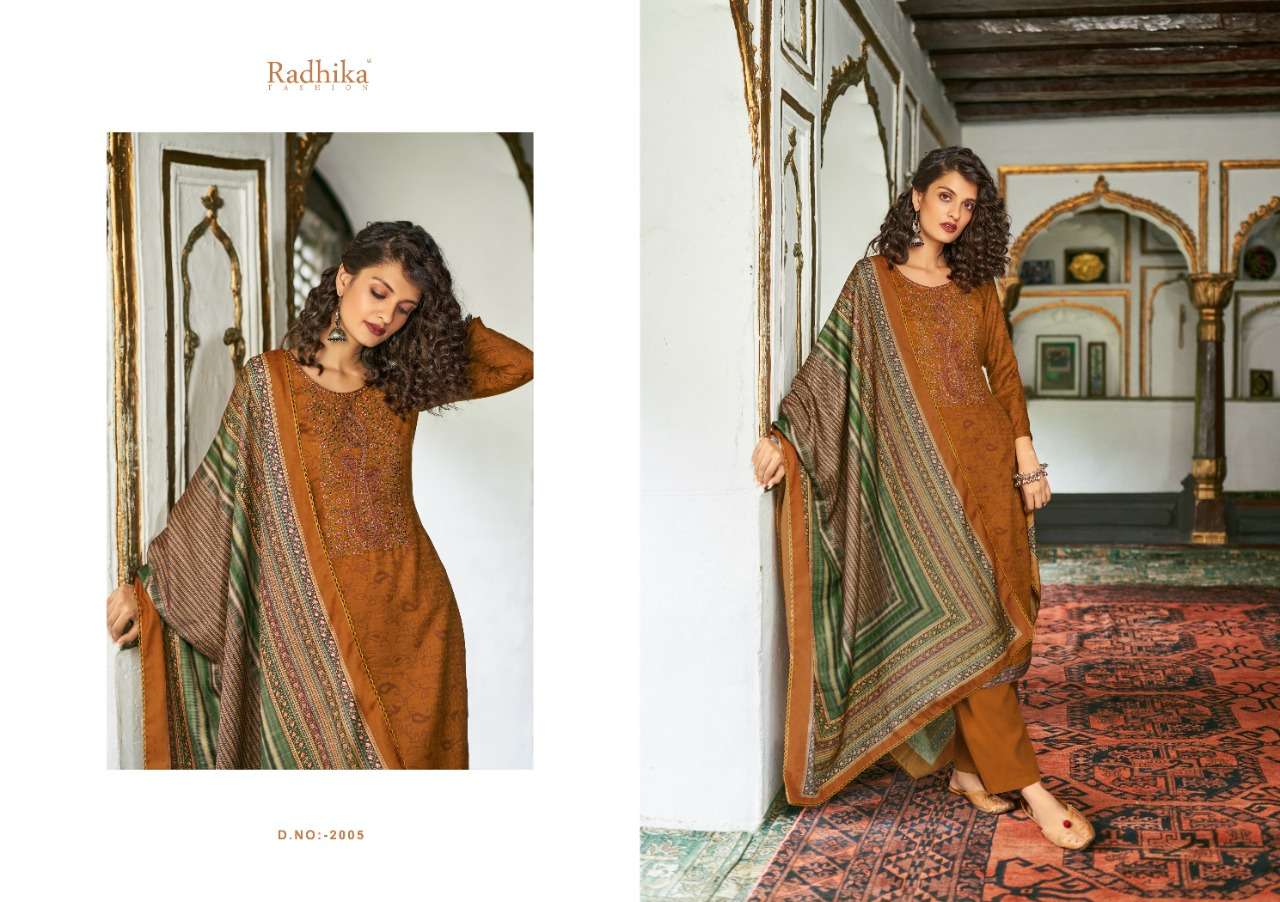 AALIYAH BY SUMYRA 2001 TO 2006 SERIES BEAUTIFUL SUITS COLORFUL STYLISH FANCY CASUAL WEAR & ETHNIC WEAR PURE PASHMINA PRINT DRESSES AT WHOLESALE PRICE