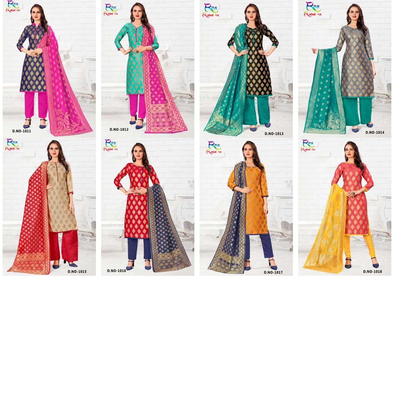 ZECAD KATLI BY RAHUL NX 1011 TO 1018 SERIES BEAUTIFUL SUITS COLORFUL STYLISH FANCY CASUAL WEAR & ETHNIC WEAR BANARASI SILK DRESSES AT WHOLESALE PRICE