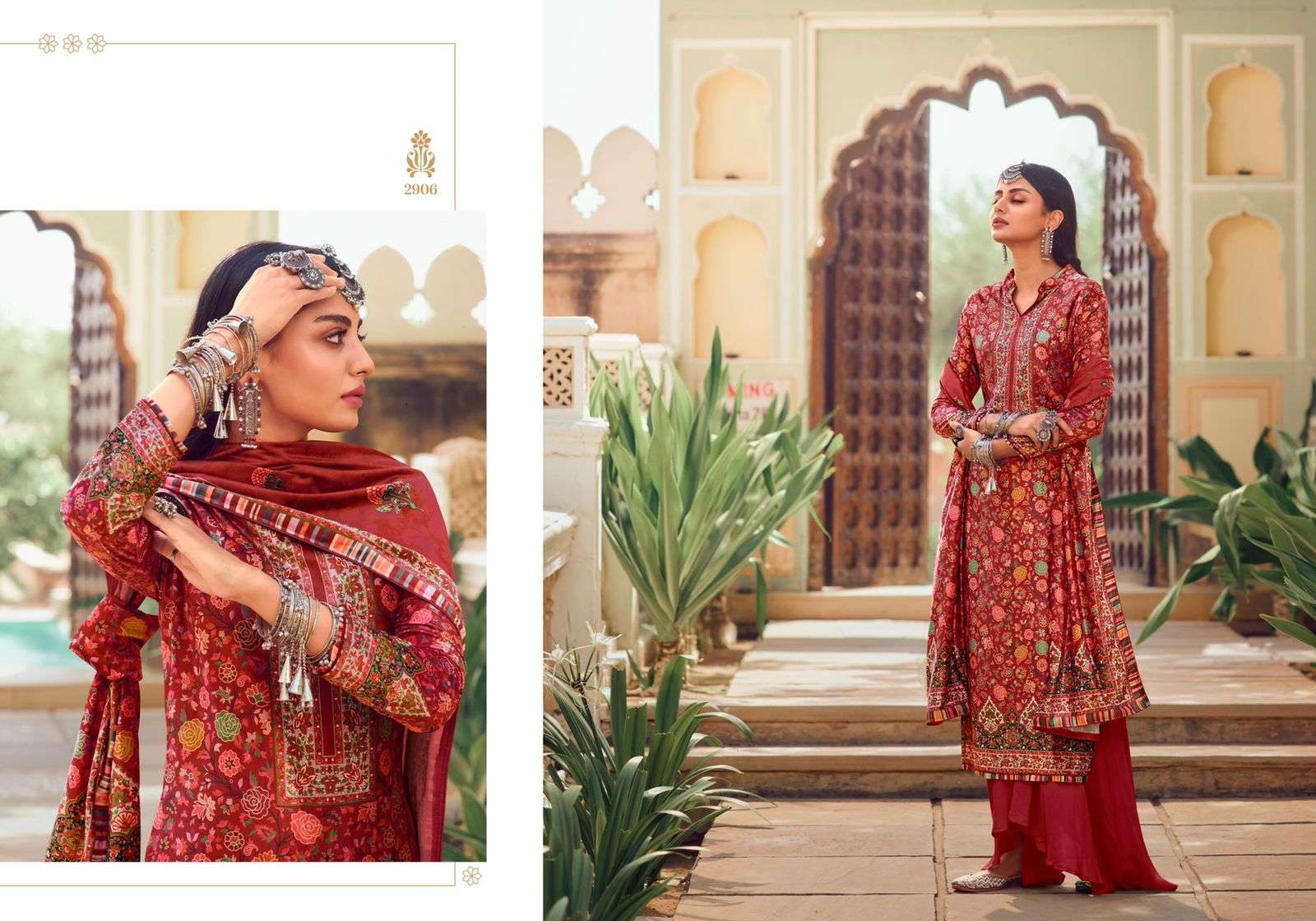 VELVET VOL-4 BY CHARMY 2901 TO 2908 SERIES BEAUTIFUL STYLISH SHARARA SUITS FANCY COLORFUL CASUAL WEAR & ETHNIC WEAR & READY TO WEAR VELVET DIGITAL PRINTED DRESSES AT WHOLESALE PRICE