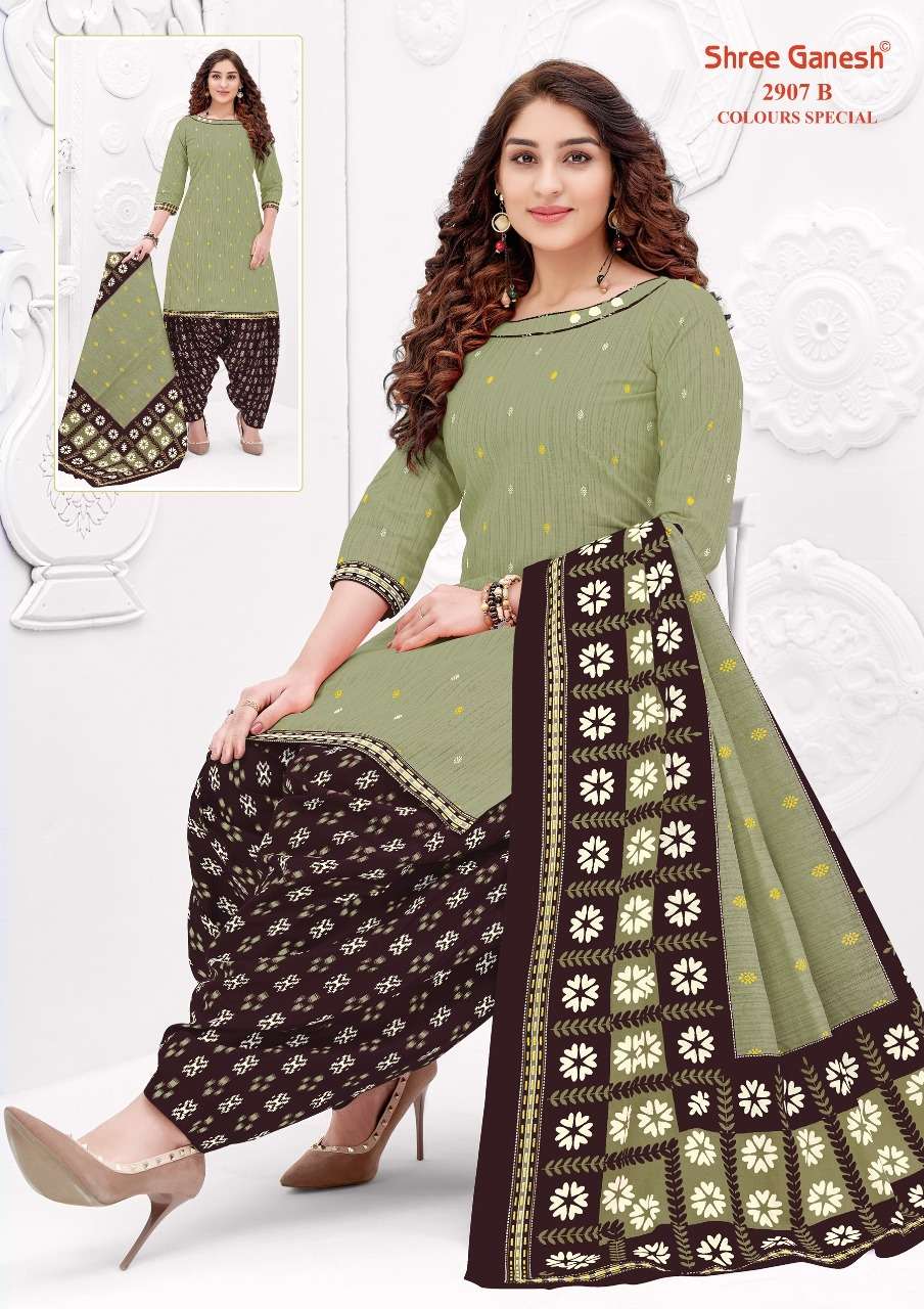 COLOUR SPECIAL BY SHREE GANESH 2907-A TO 2907-D SERIES BEAUTIFUL STYLISH SHARARA SUITS FANCY COLORFUL CASUAL WEAR & ETHNIC WEAR & READY TO WEAR PURE COTTON PRINTED DRESSES AT WHOLESALE PRICE