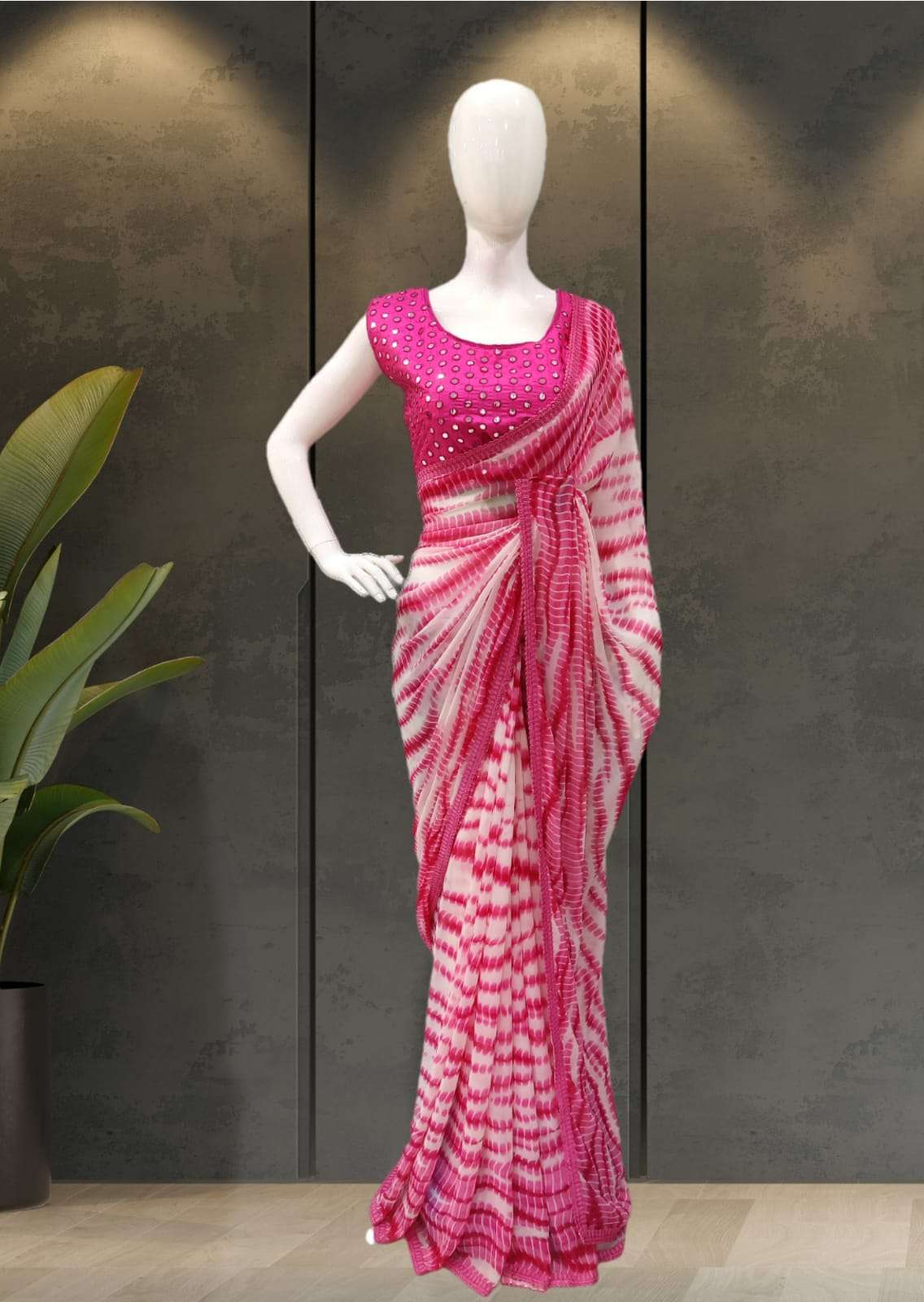 SHIBORI SAREES BY FASHID WHOLESALE 01 TO 04 SERIES INDIAN TRADITIONAL WEAR COLLECTION BEAUTIFUL STYLISH FANCY COLORFUL PARTY WEAR & OCCASIONAL WEAR PURE GEORGETTE PRINT SAREES AT WHOLESALE PRICE