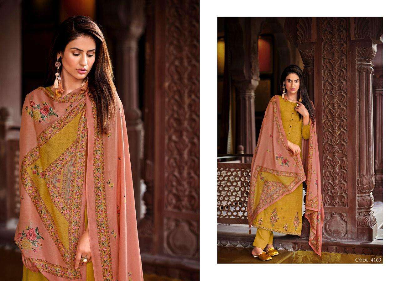 ZAAYRA BY PRM TRENDZ 4109 TO 4116 SERIES BEAUTIFUL STYLISH SHARARA SUITS FANCY COLORFUL CASUAL WEAR & ETHNIC WEAR & READY TO WEAR PURE PASHMINA DIGITAL PRINTED DRESSES AT WHOLESALE PRICE